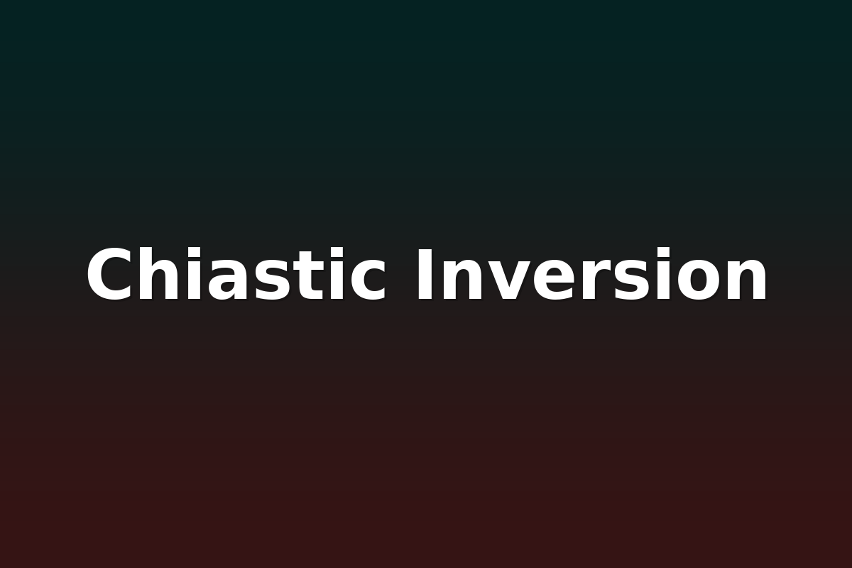 Chiastic Inversion