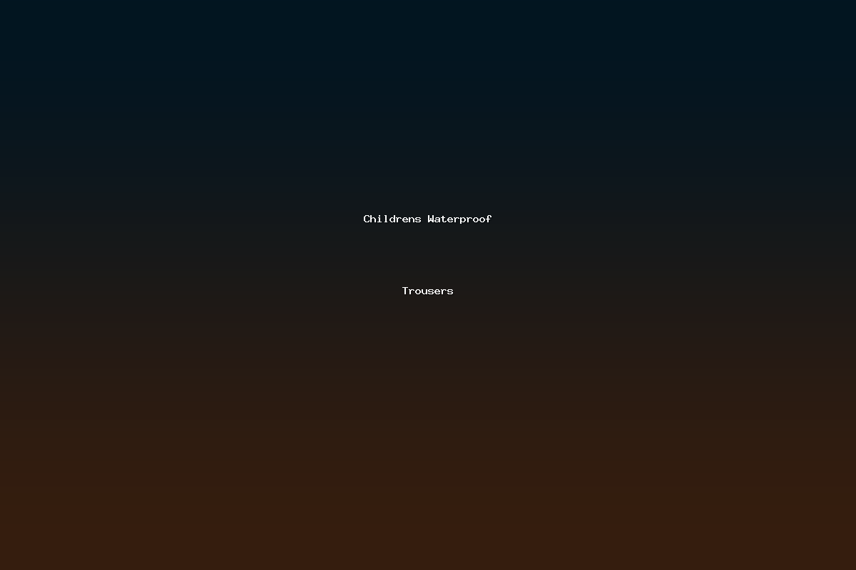 Childrens Waterproof Trousers