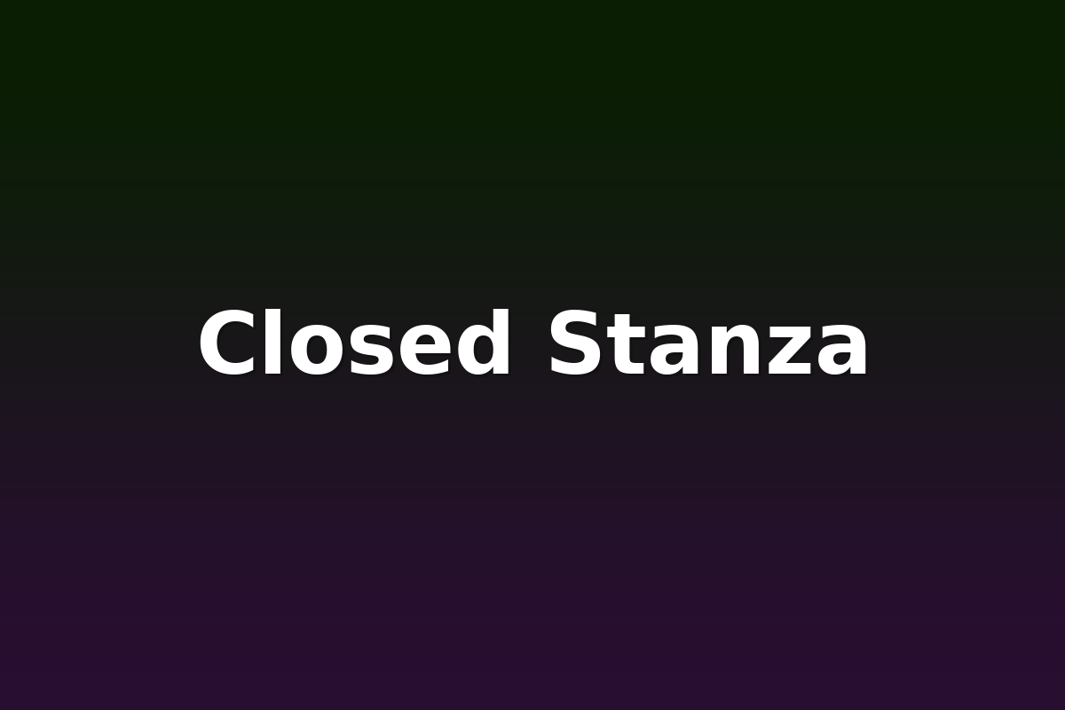 Closed Stanza