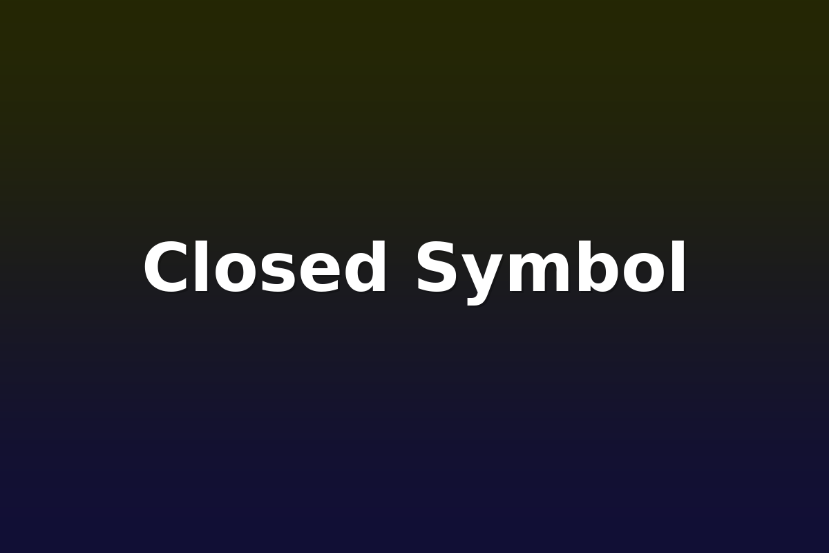 Closed Symbol