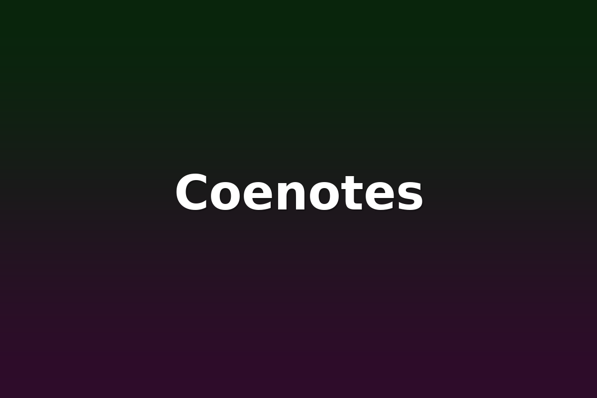 Coenotes