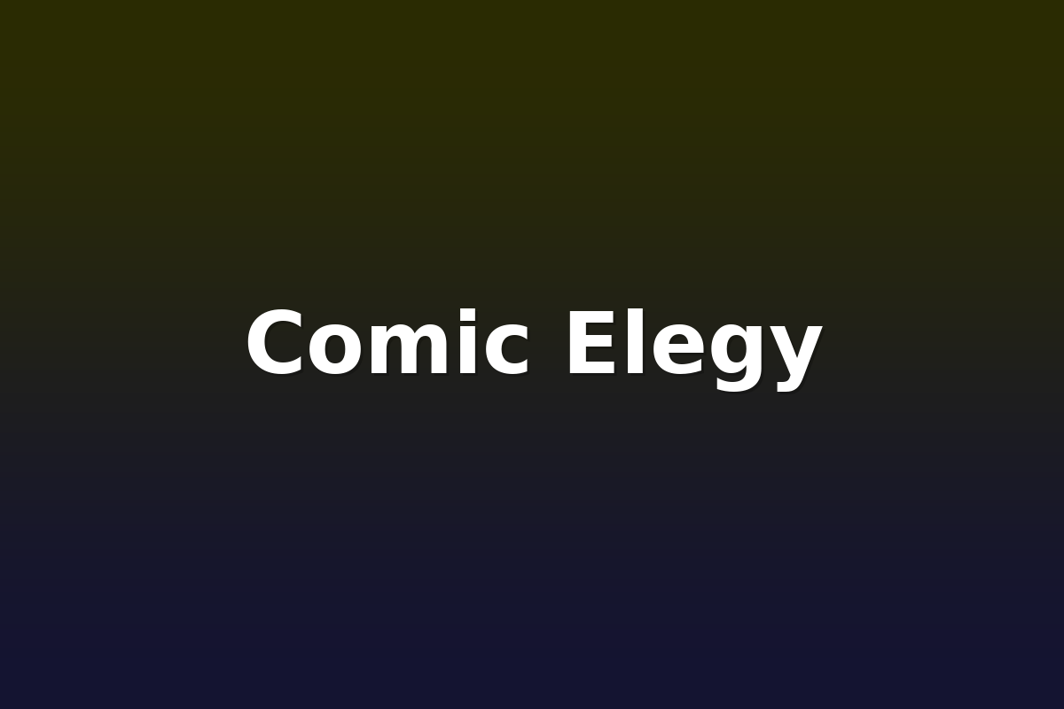 Comic Elegy
