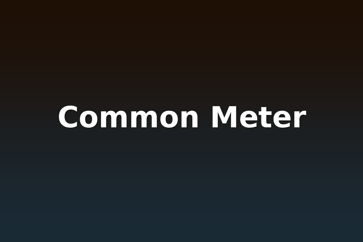 Common Meter