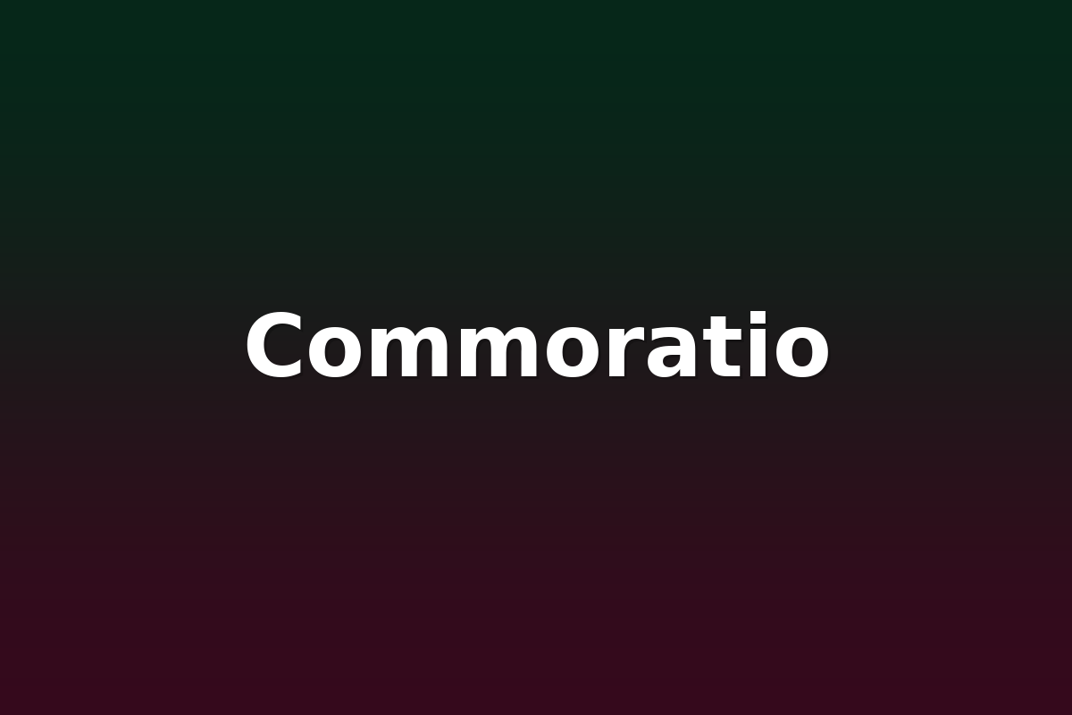 Commoratio