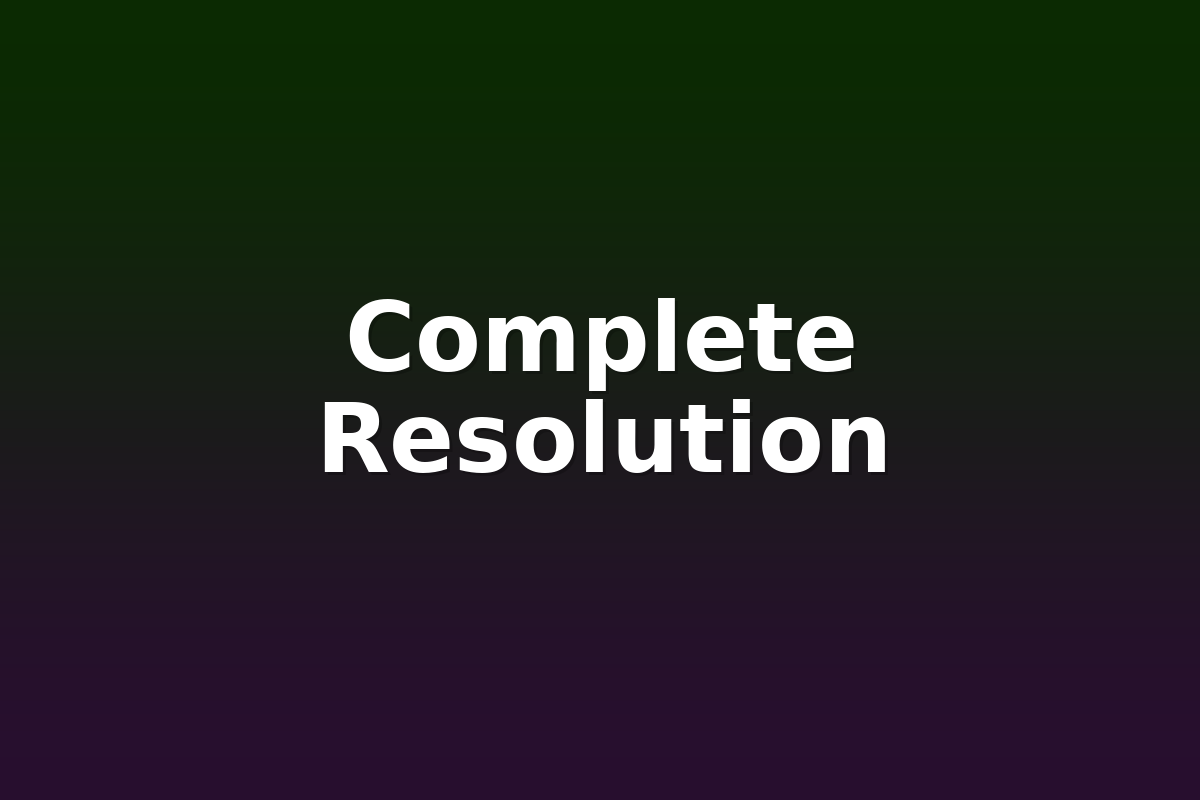 Complete Resolution