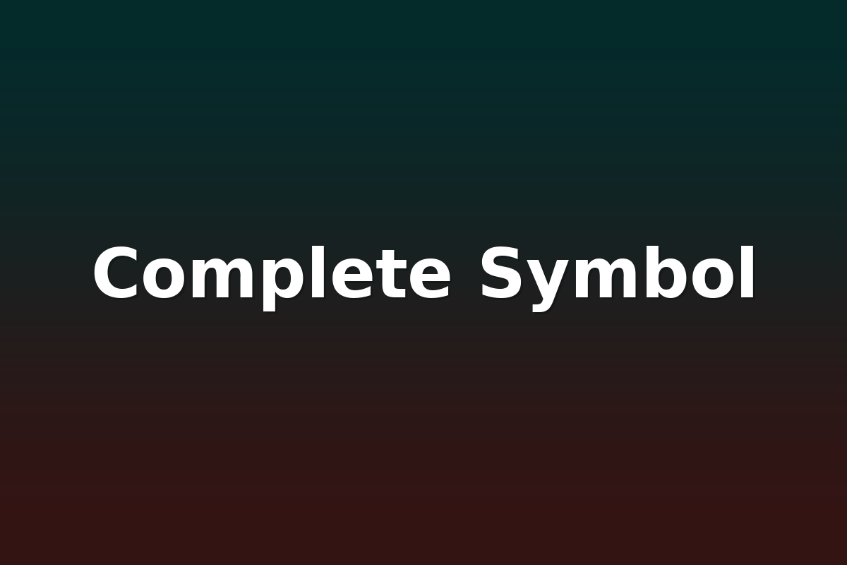 Complete Symbol