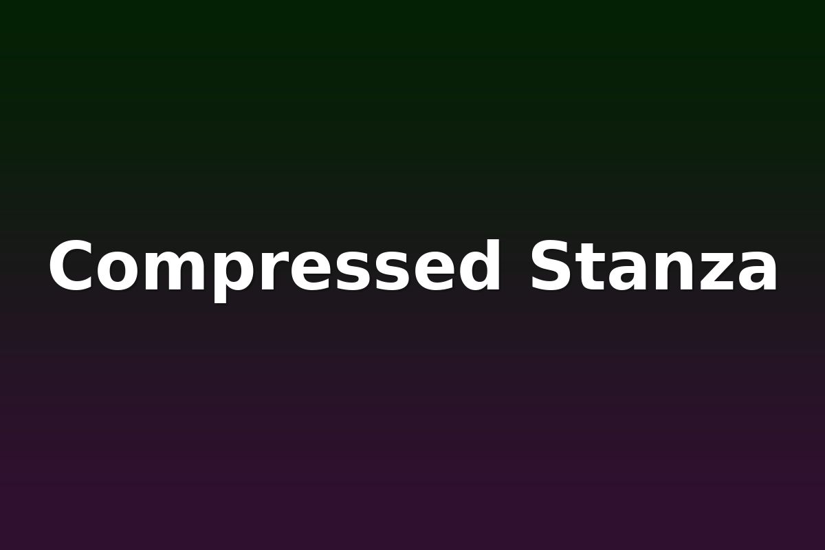 Compressed Stanza