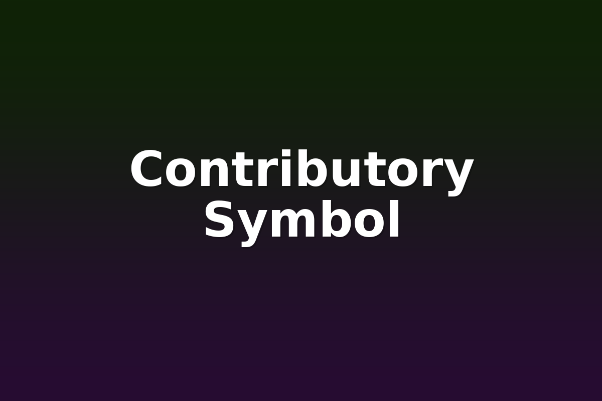 Contributory Symbol