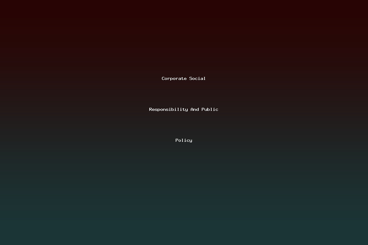 Corporate Social Responsibility And Public Policy