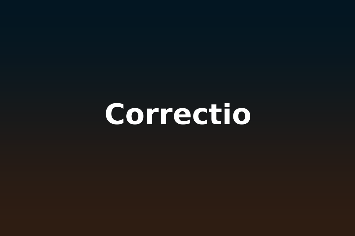 Correctio