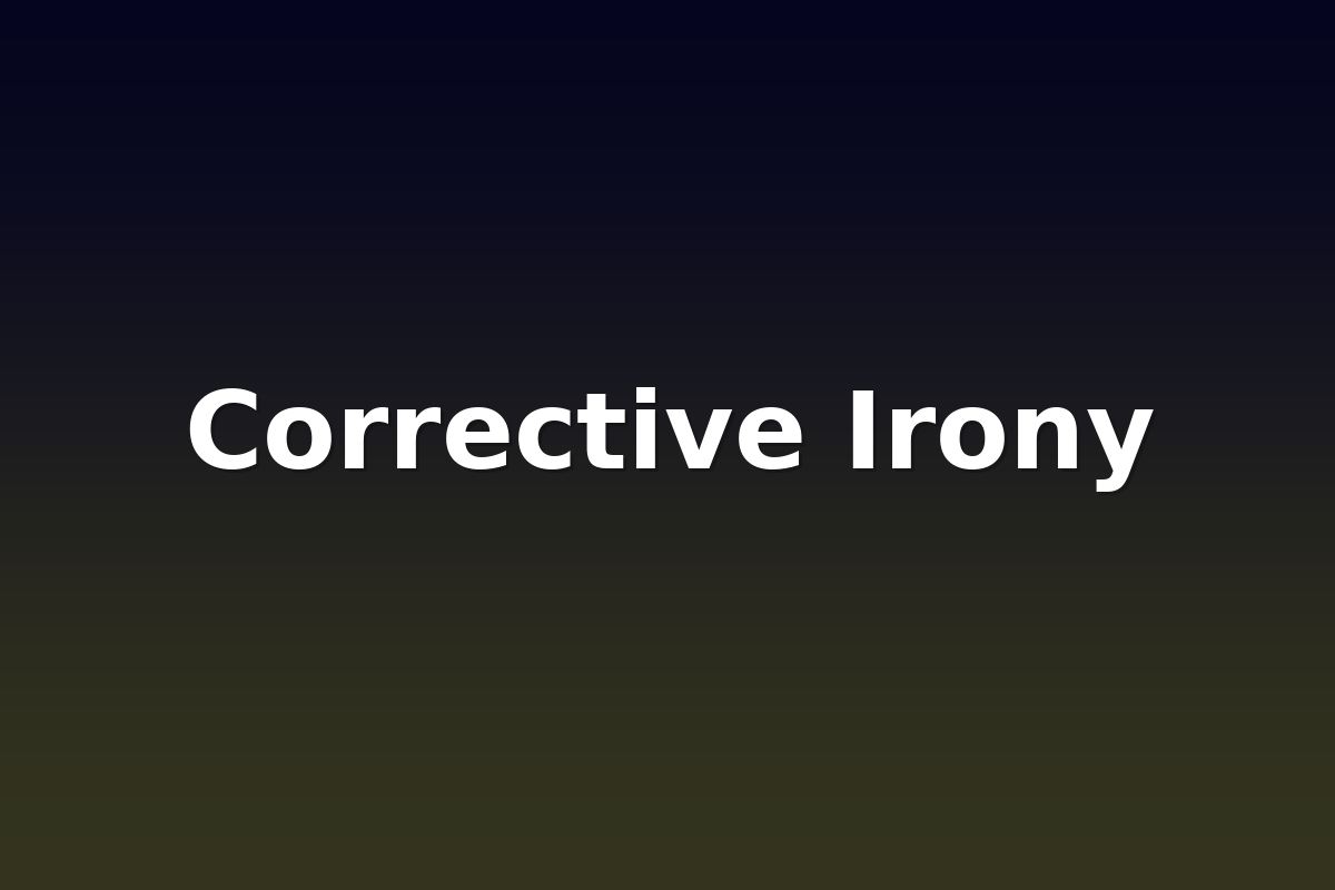Corrective Irony