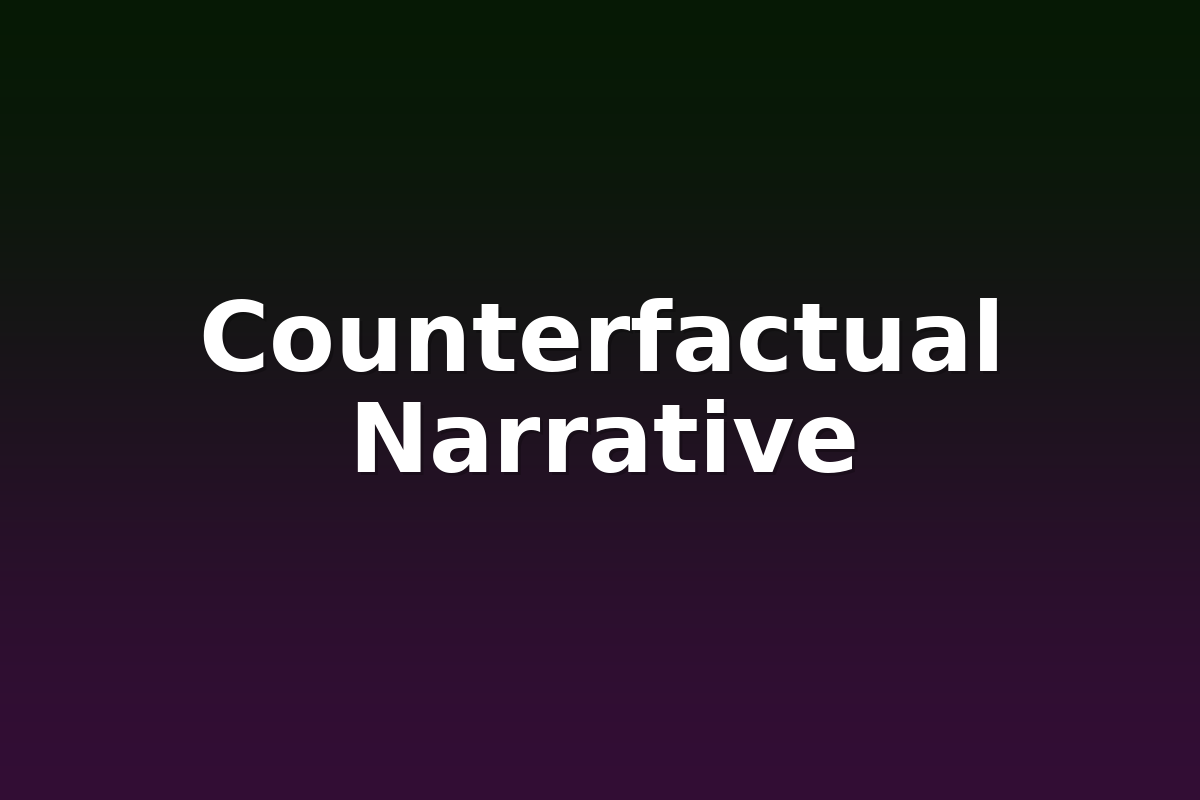 Counterfactual Narrative