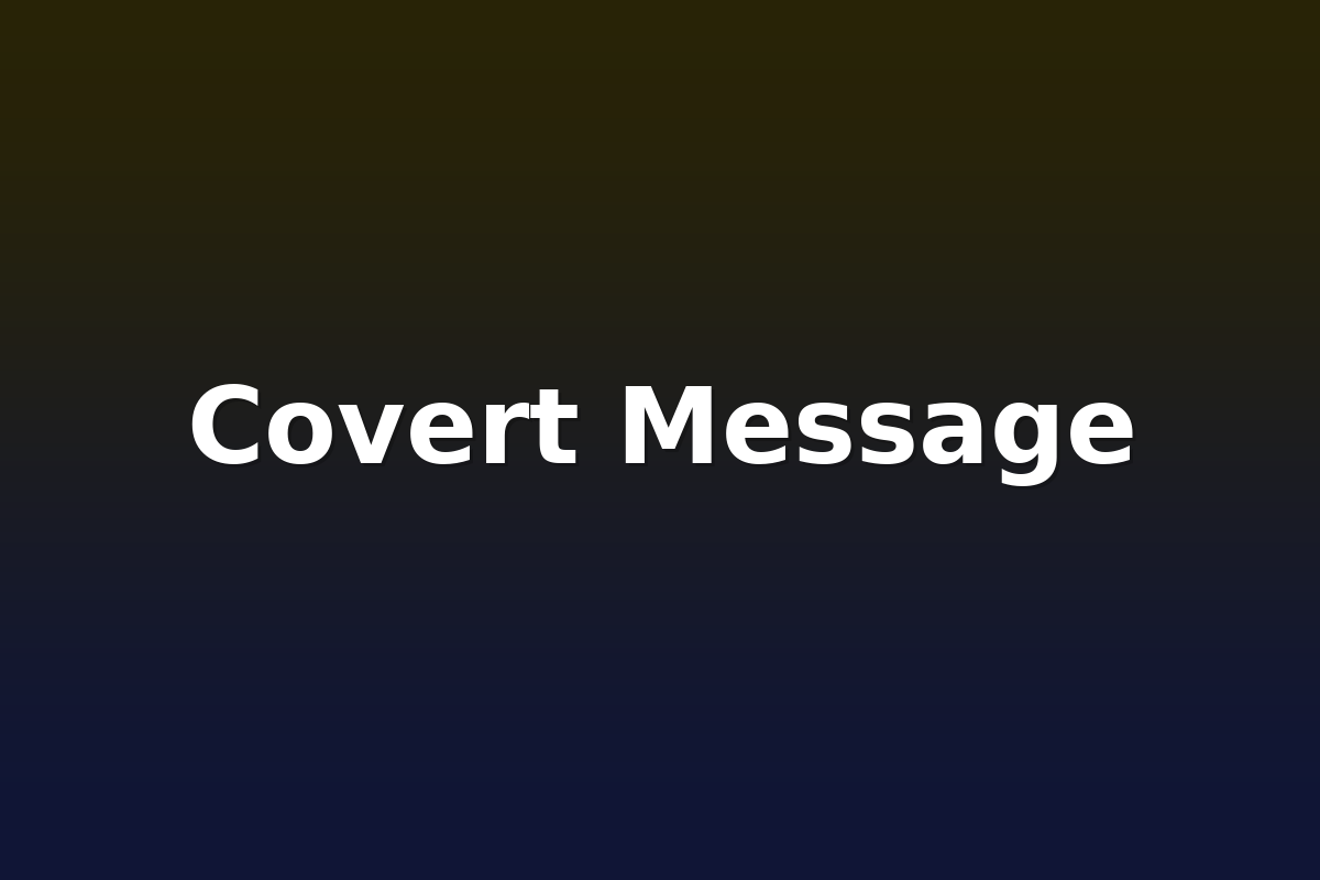 Covert Message