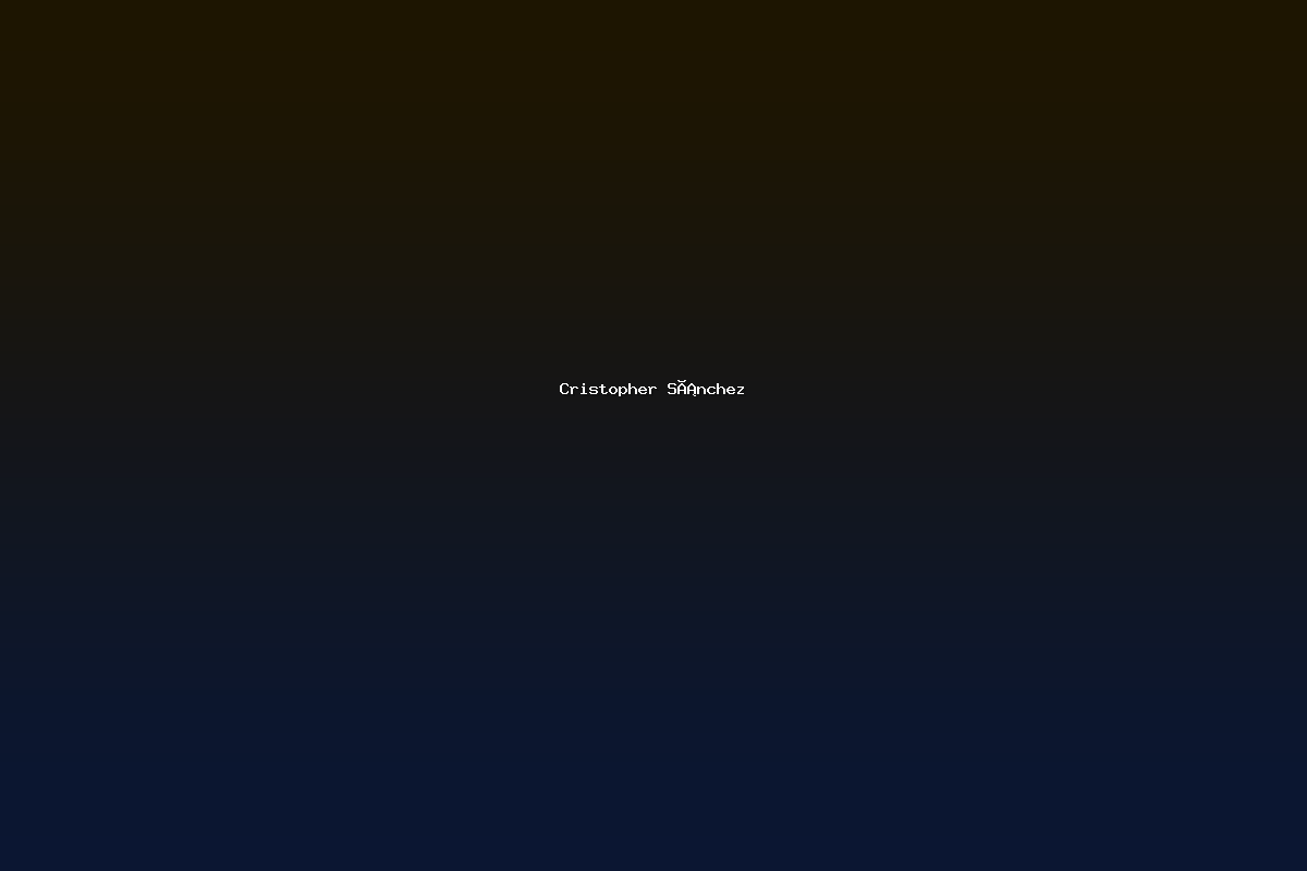Cristopher Sánchez