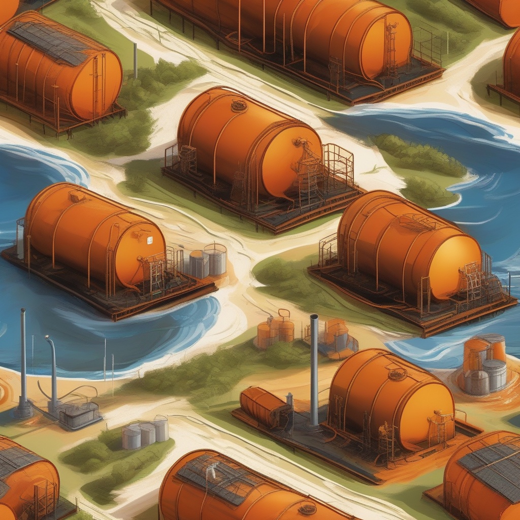 Crude Oil Tanks After Dodging Hurricanes