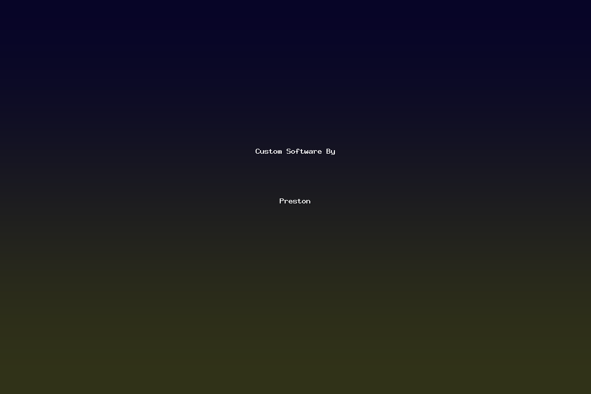 Custom Software By Preston
