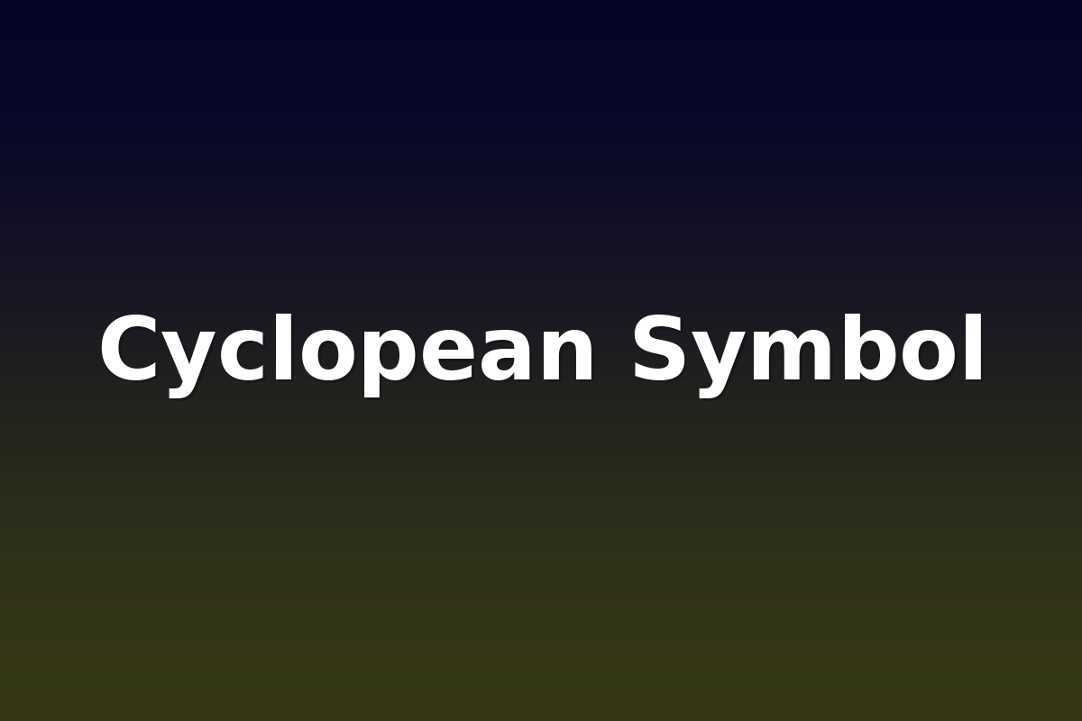 Cyclopean Symbol