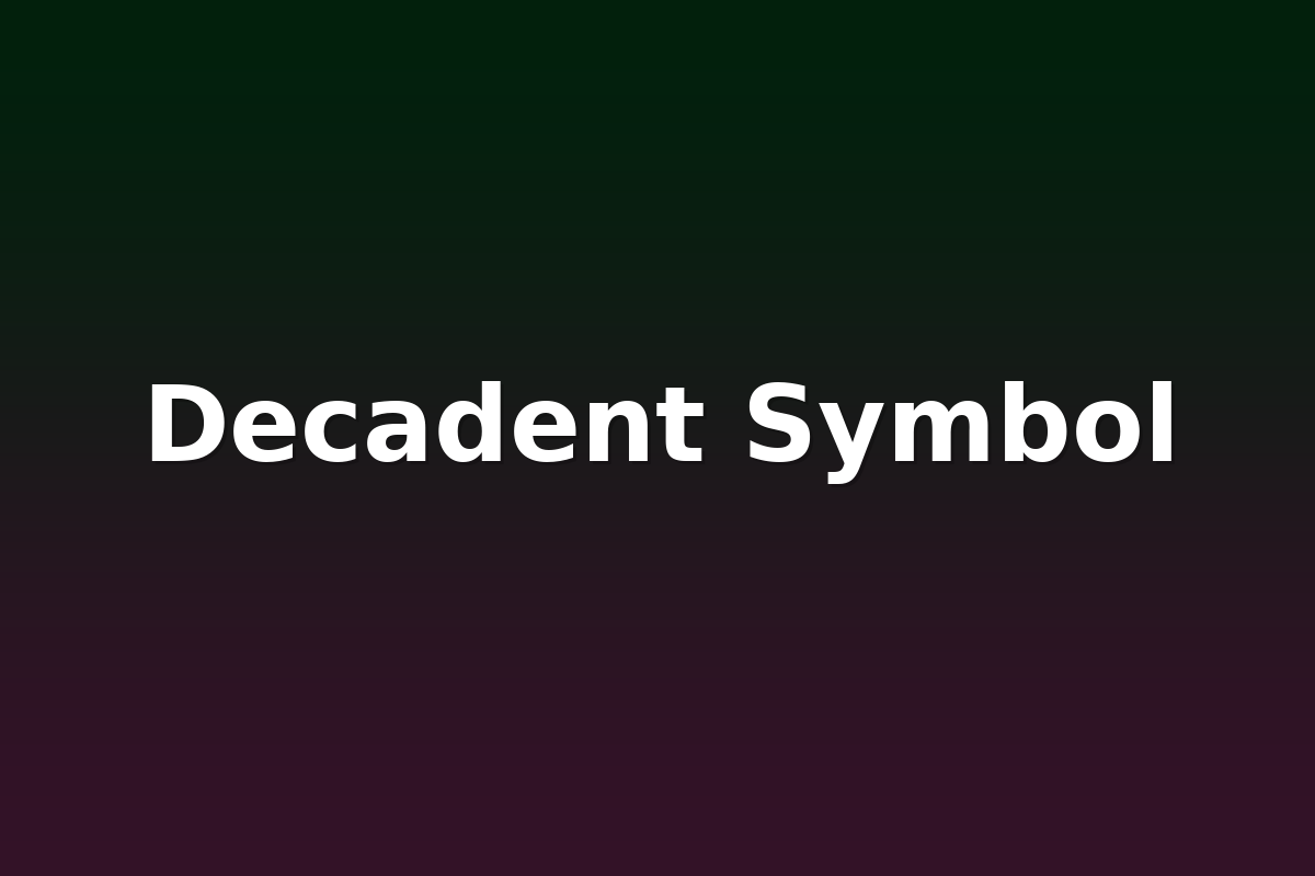 Decadent Symbol