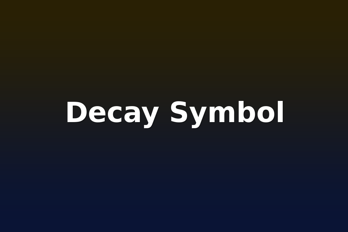 Decay Symbol