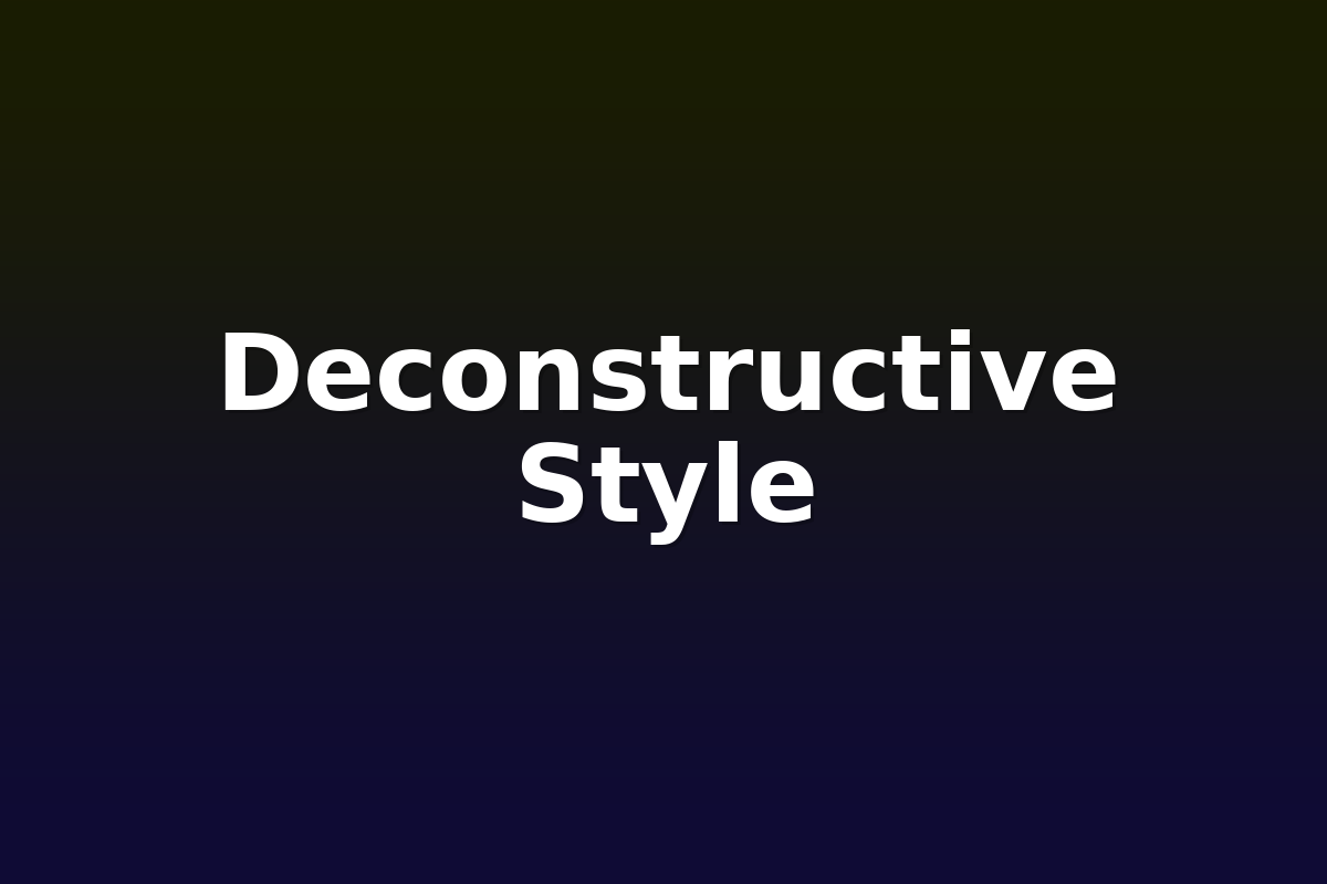 Deconstructive Style
