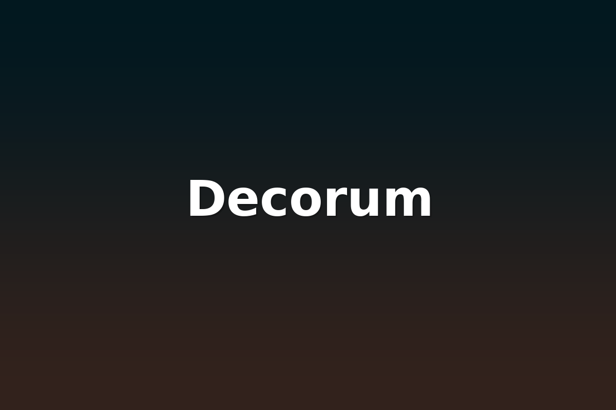 Decorum
