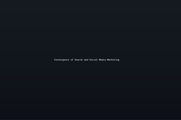 Convergence of Search and Social Media Marketing
