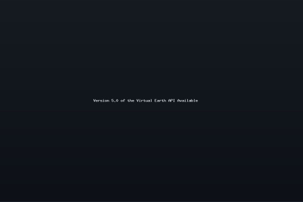 Version 50 of the Virtual Earth API Available