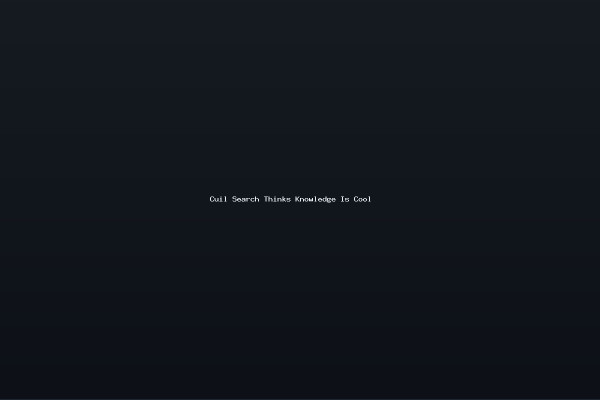 Cuil Search Thinks Knowledge Is Cool