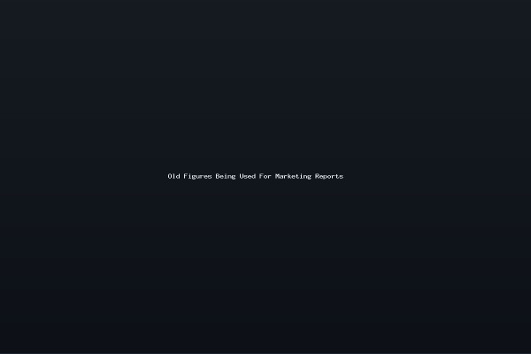 Old Figures Being Used For Marketing Reports