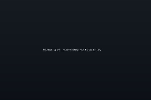 Maintaining and Troubleshooting Your Laptop Battery