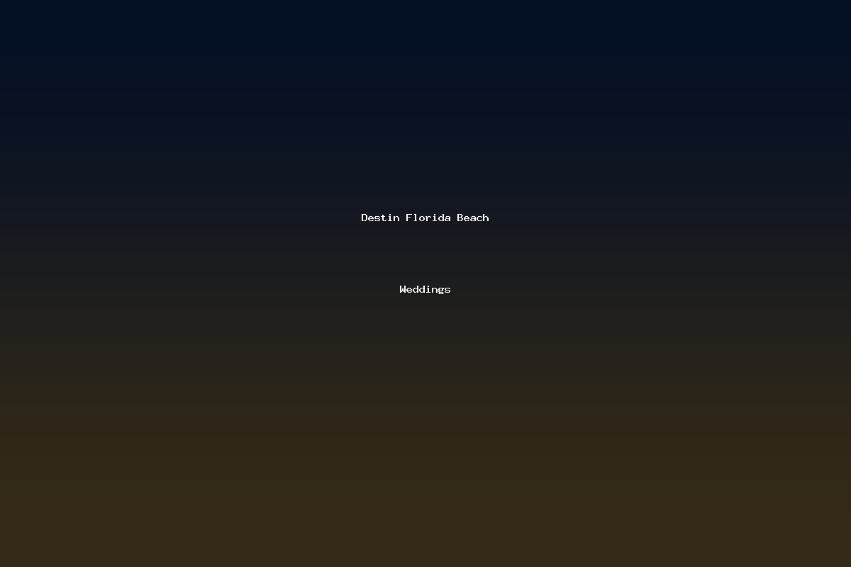 Destin Florida Beach Weddings