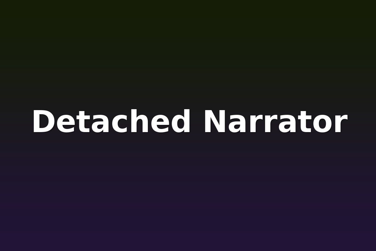 Detached Narrator