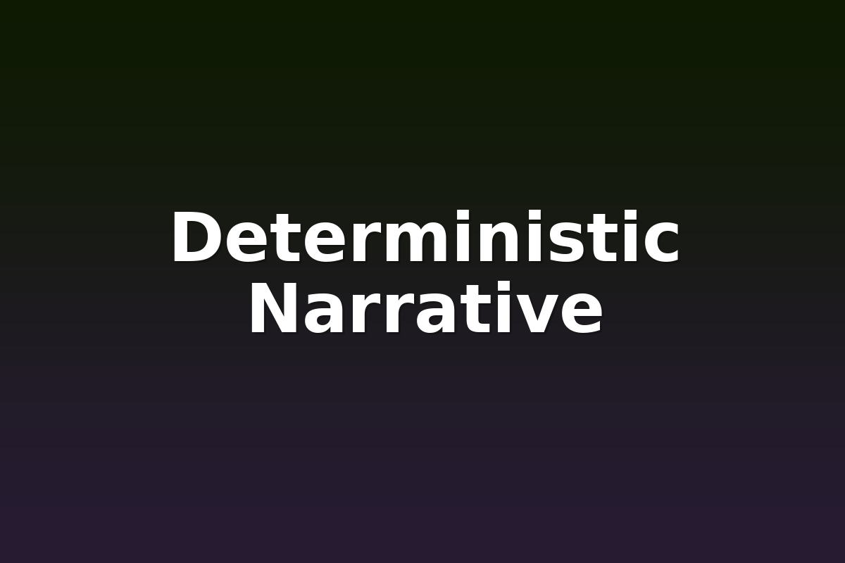 Deterministic Narrative