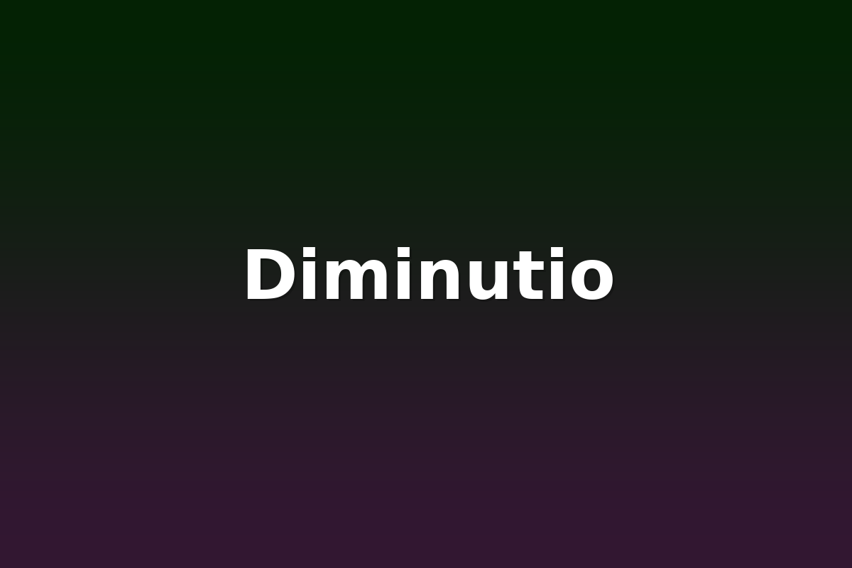 Diminutio