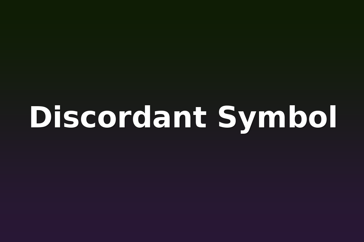 Discordant Symbol