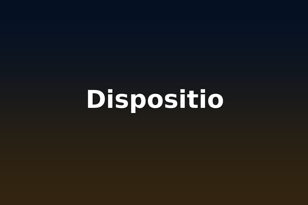 Dispositio