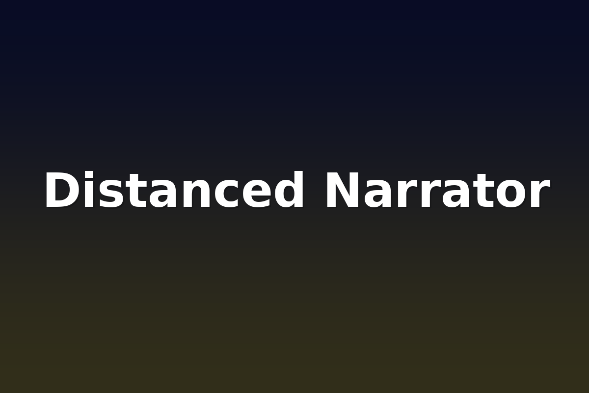Distanced Narrator