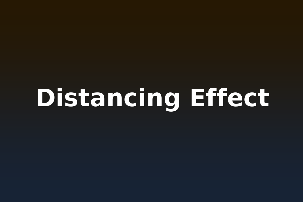 Distancing Effect
