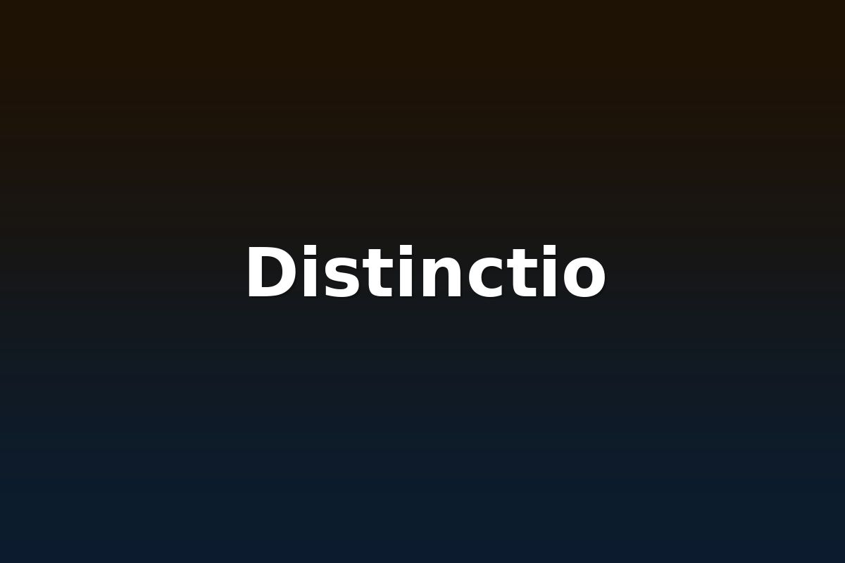 Distinctio