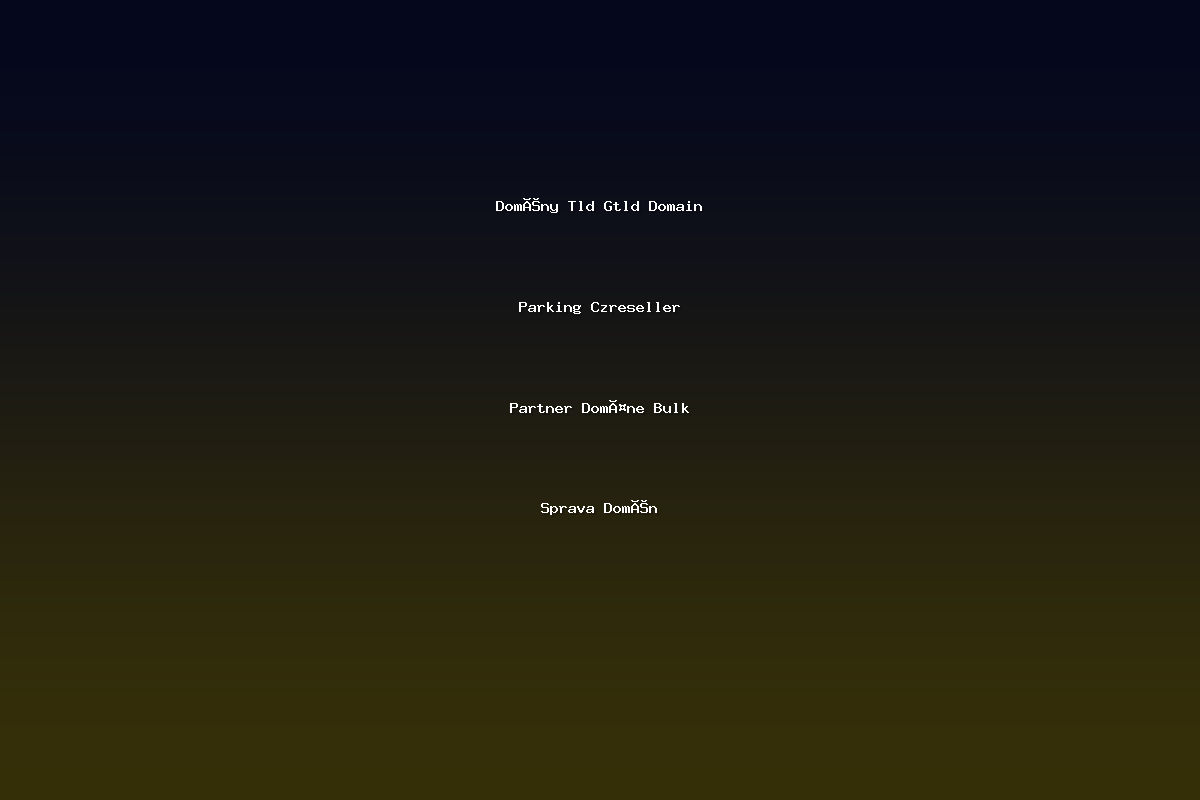 Domény Tld Gtld Domain Parking Czreseller Partner Domäne Bulk Sprava Domén