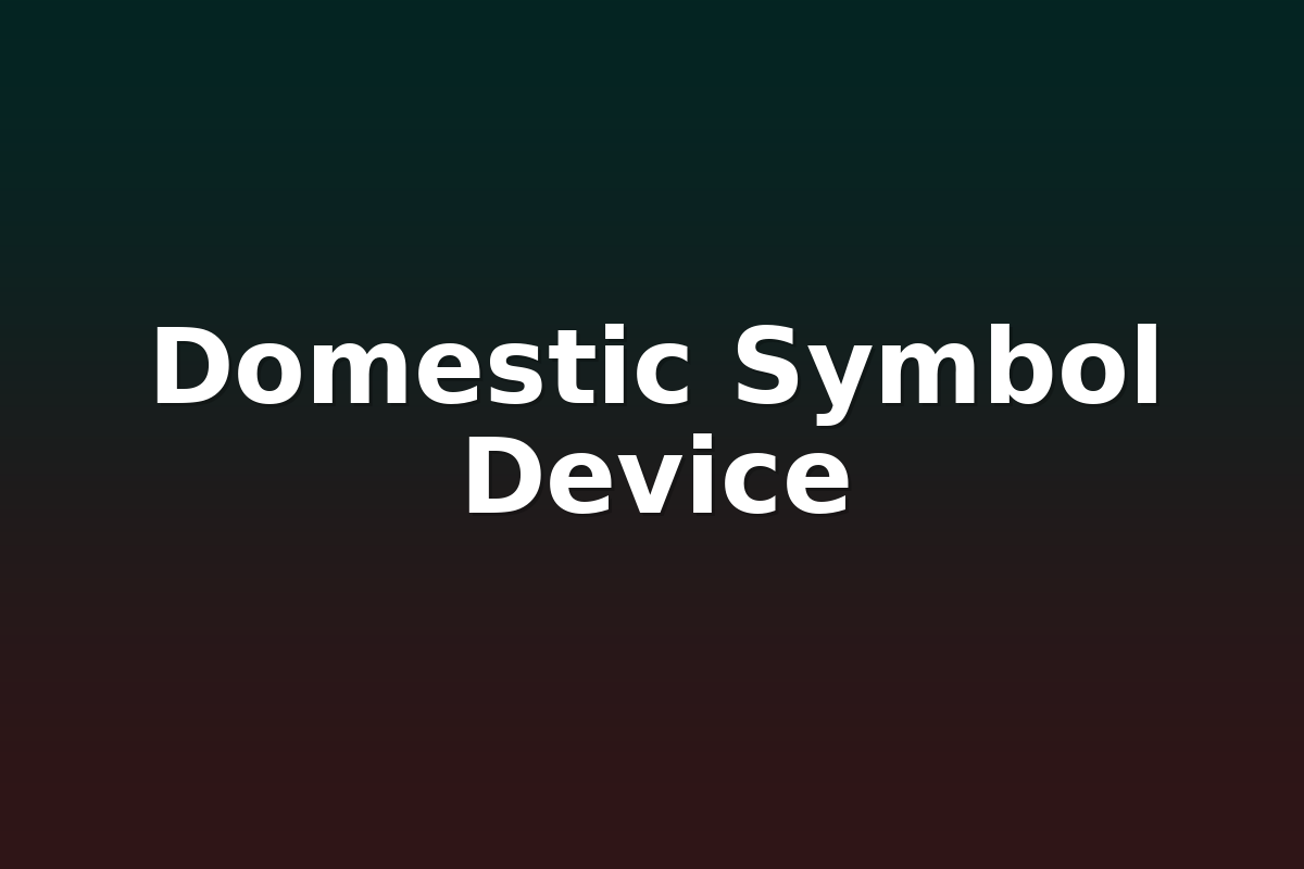 Domestic Symbol Device