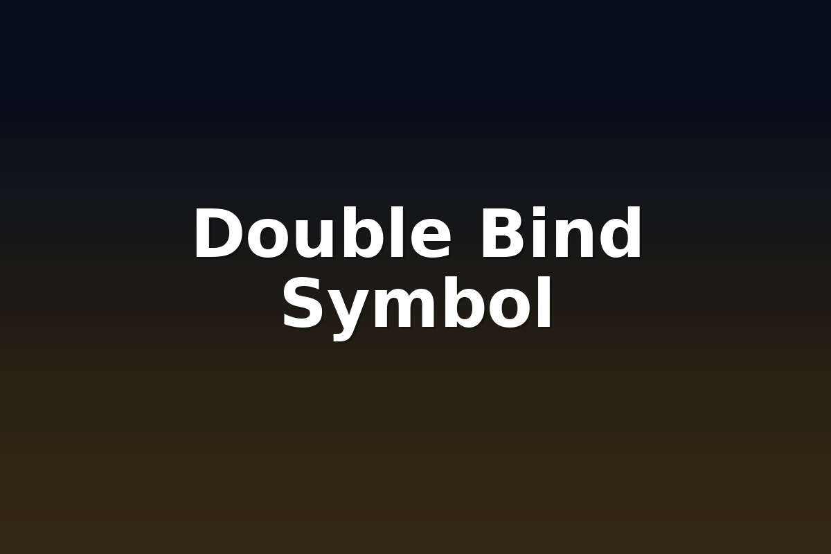 Double Bind Symbol
