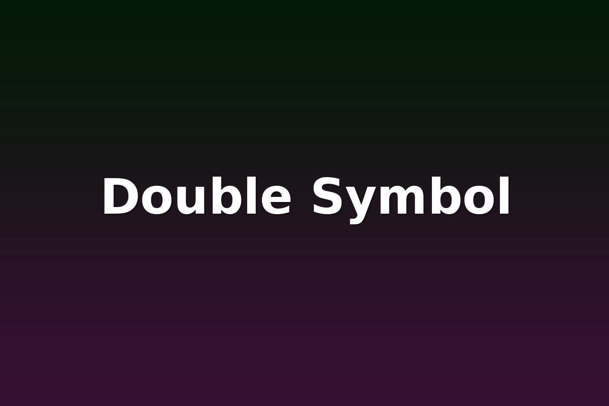 Double Symbol