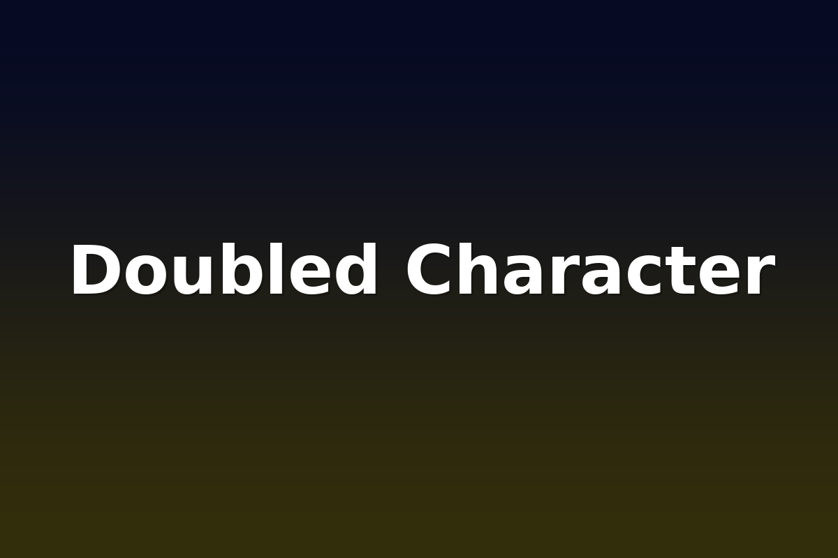 Doubled Character