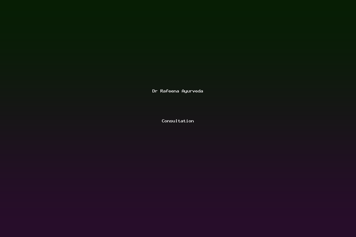 Dr Rafeena Ayurveda Consultation