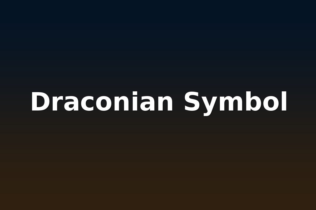 Draconian Symbol