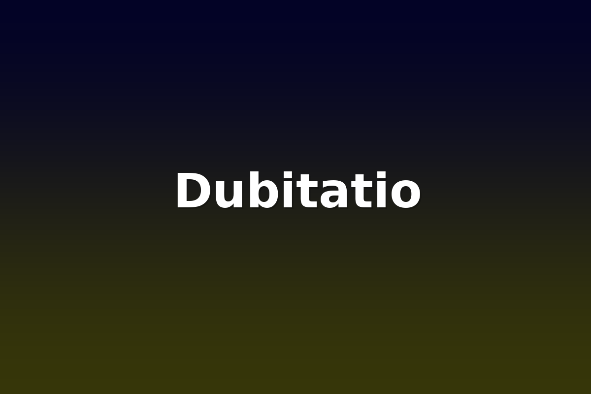 Dubitatio