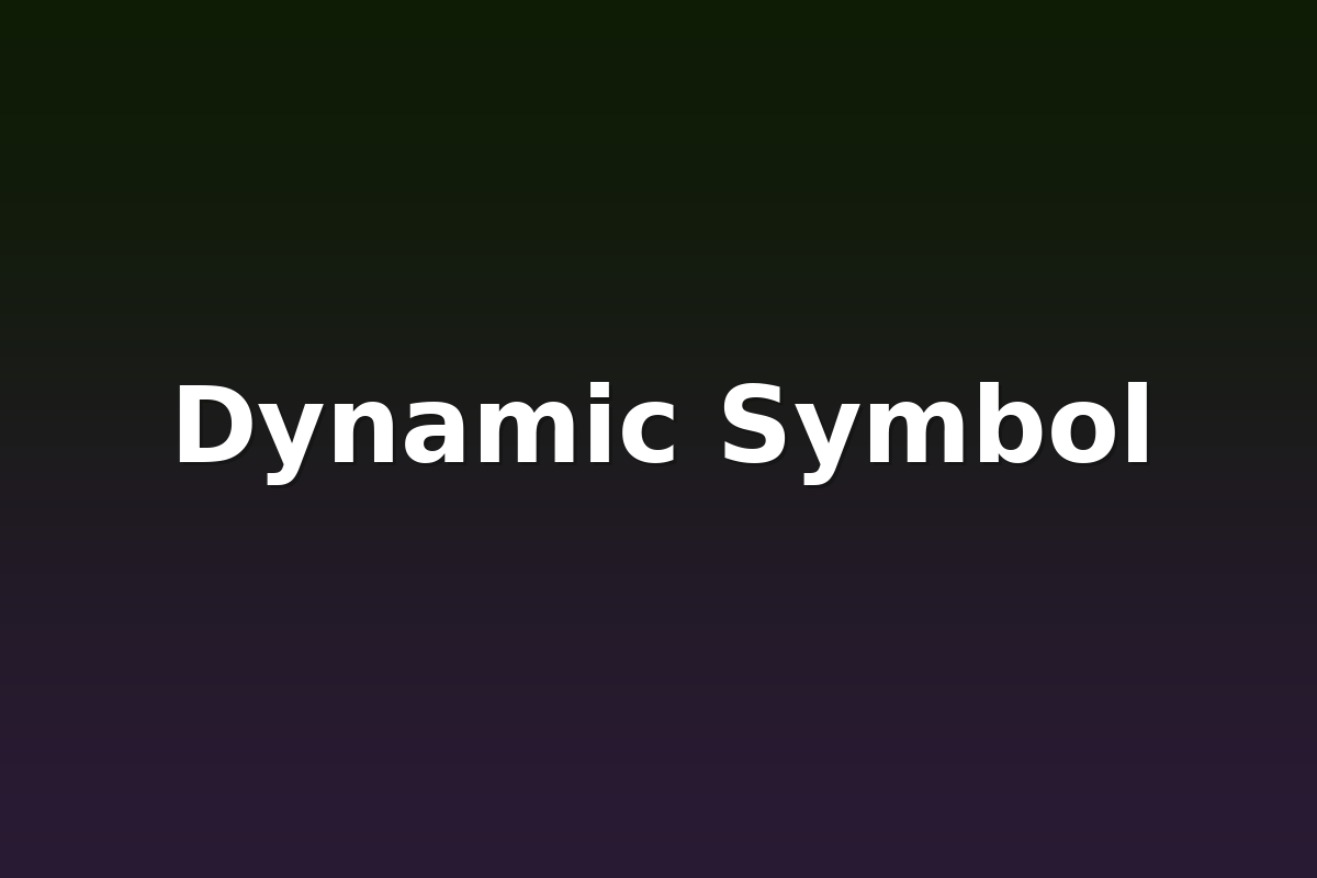 Dynamic Symbol