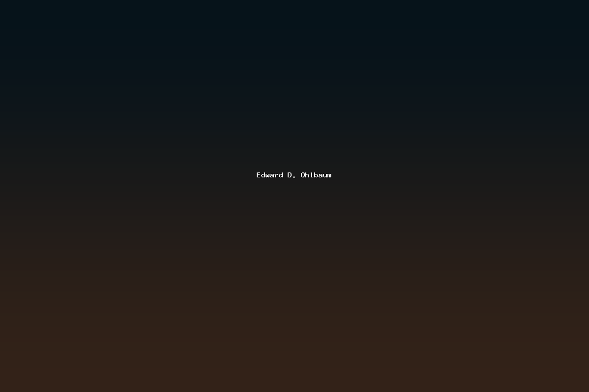 Edward D. Ohlbaum