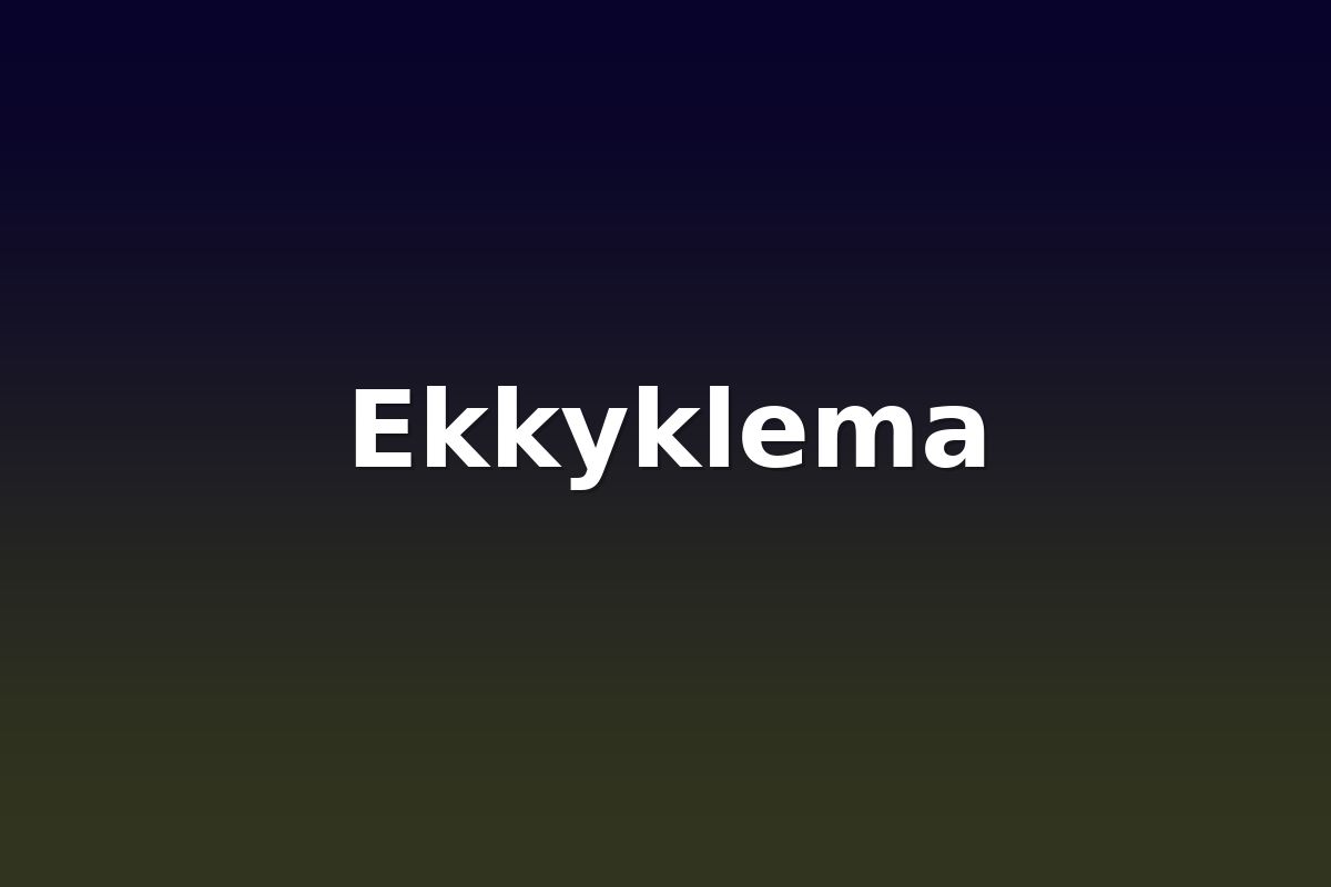 Ekkyklema